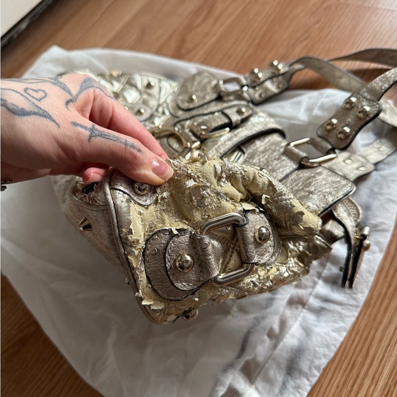 Metallic vintage guess Quilted Handbag - Picture 10 of 12